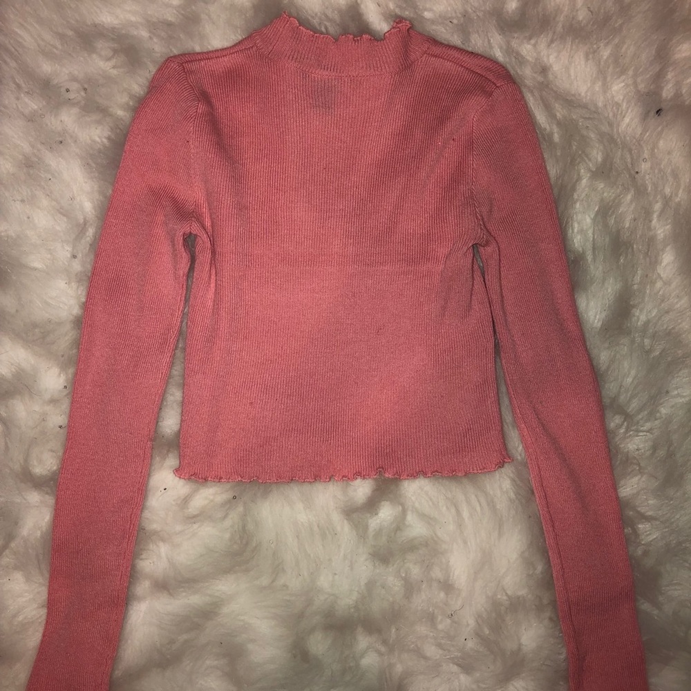 Pink lettuce crop top